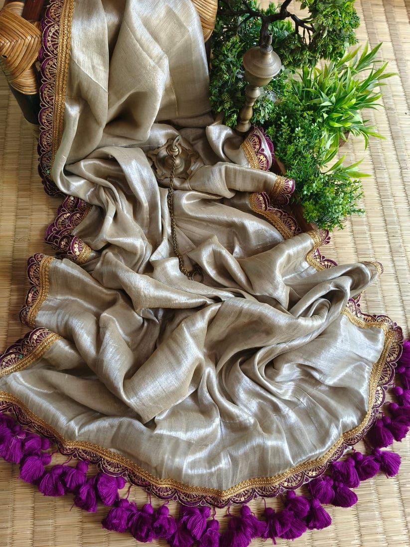 AS-1021 ERODE SILK SAREE WITH BEAUTIFUL LACE