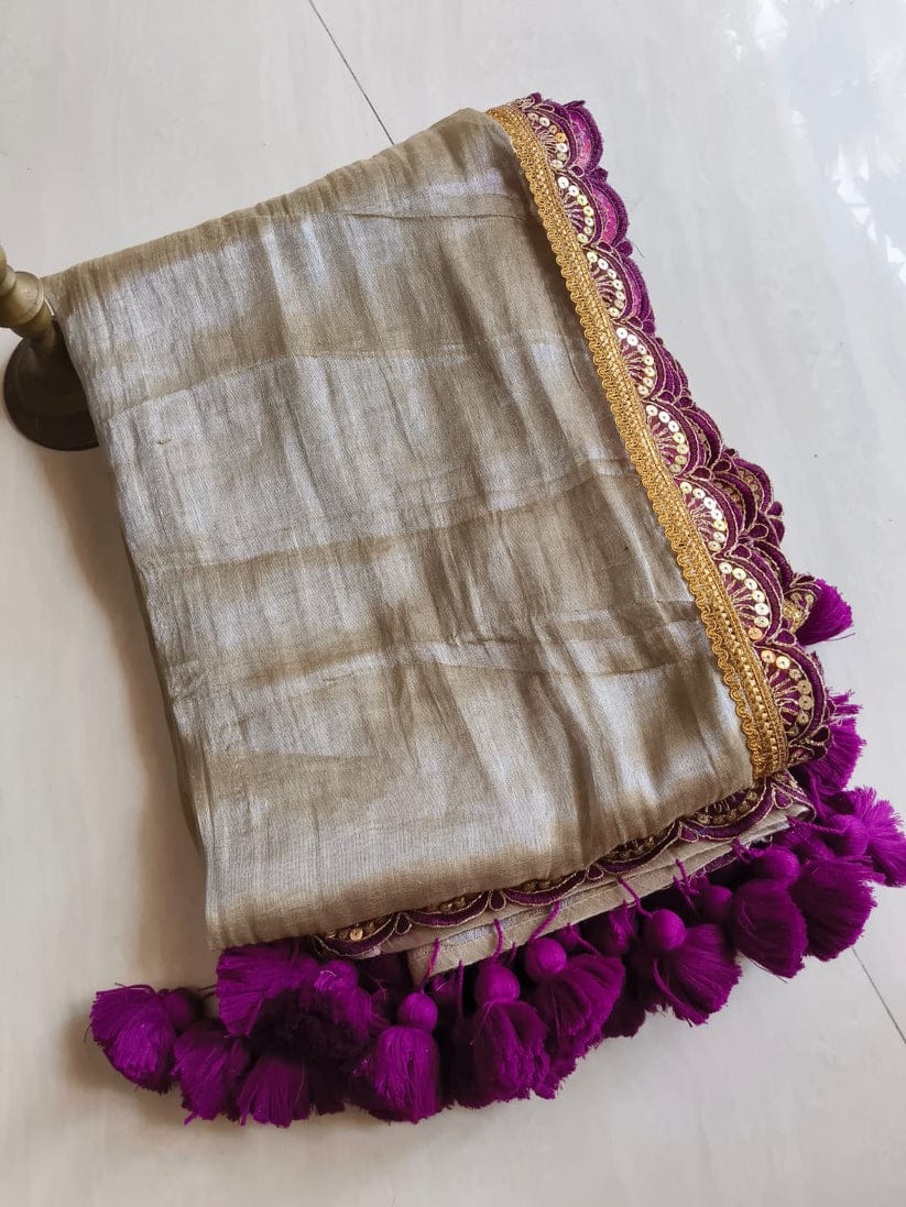 AS-1021 ERODE SILK SAREE WITH BEAUTIFUL LACE