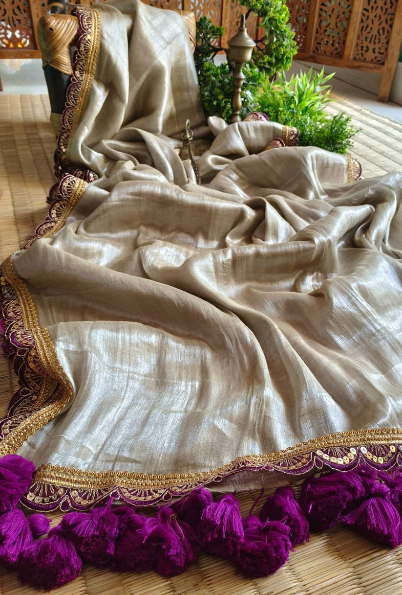AS-1021 ERODE SILK SAREE WITH BEAUTIFUL LACE