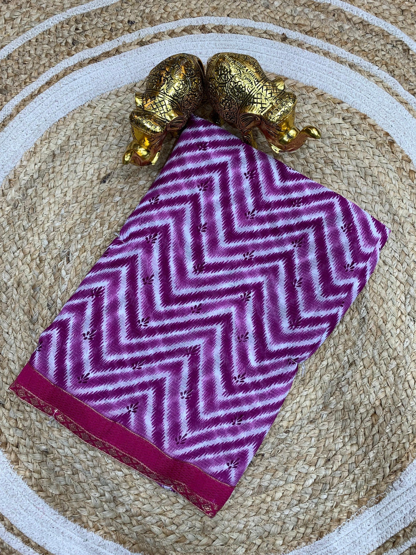 SV-LAHERIA-CHINGARI Zomato Saree with Laheria design with border