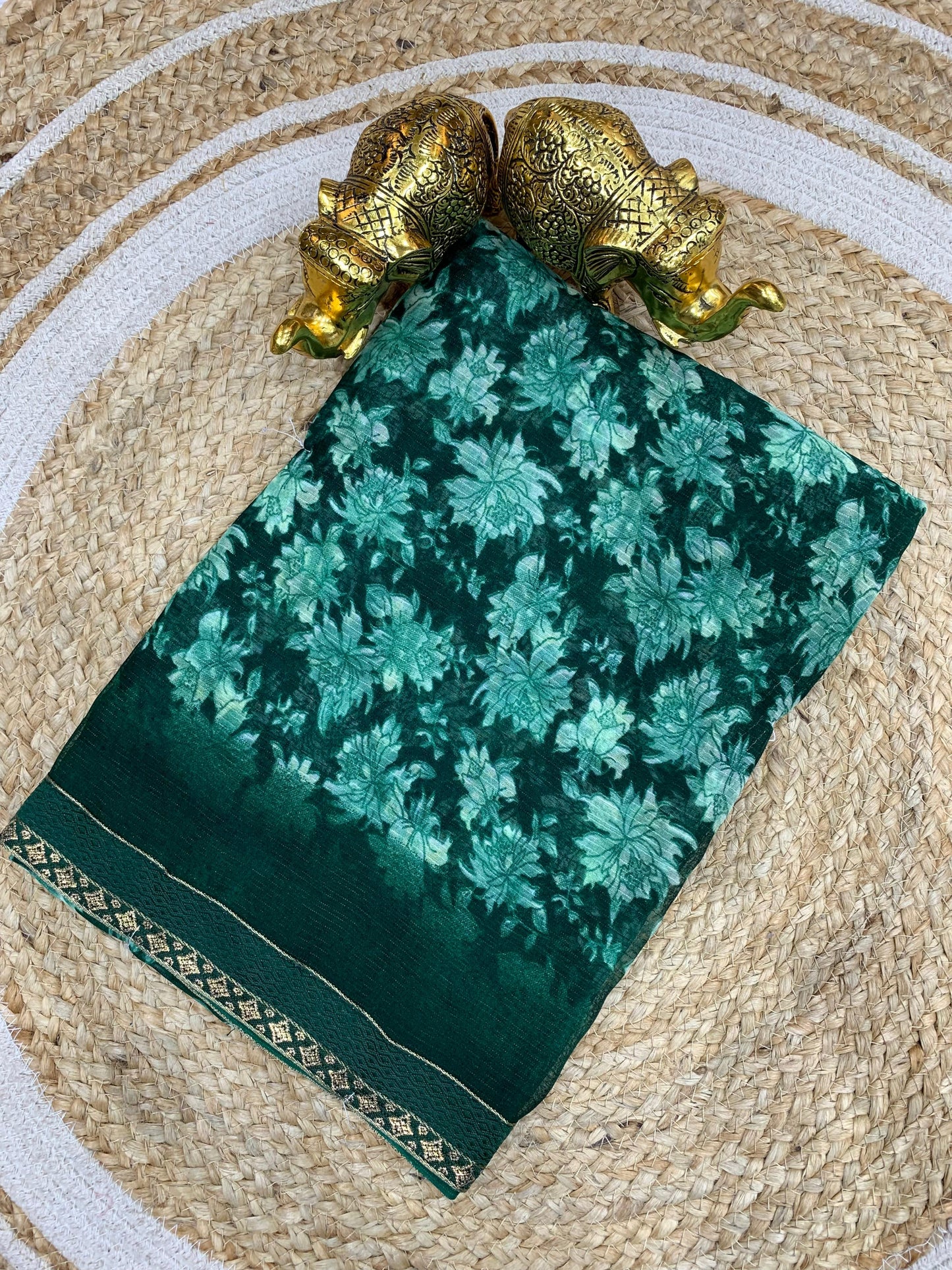 SV-FLORA-CHINGARI Zomato Saree with floral pattern with border