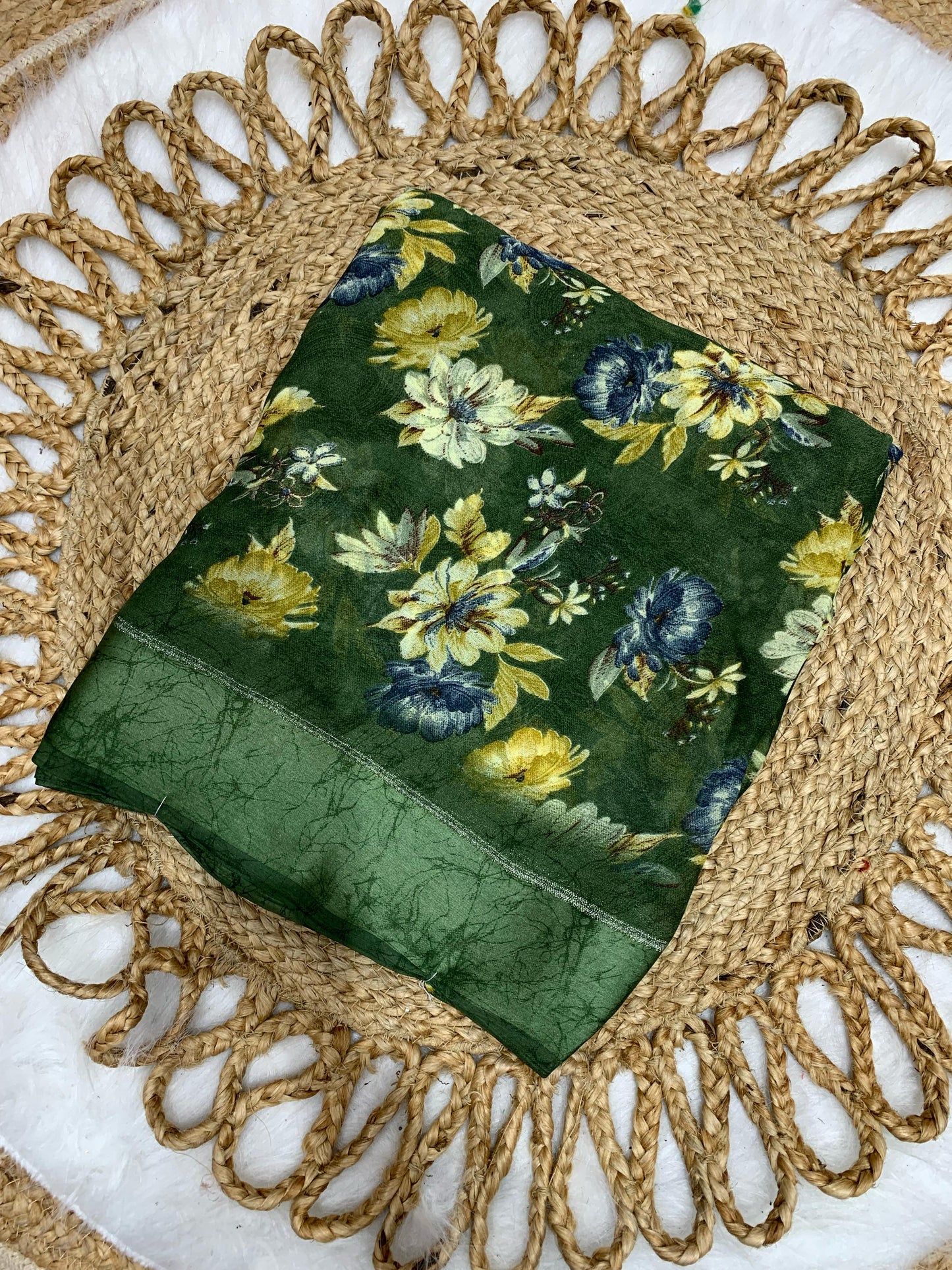 KAS-SWEETY FANCY MOSS VISCOS SAREE PATTERN WITH DIGITAL STYLE PRINT