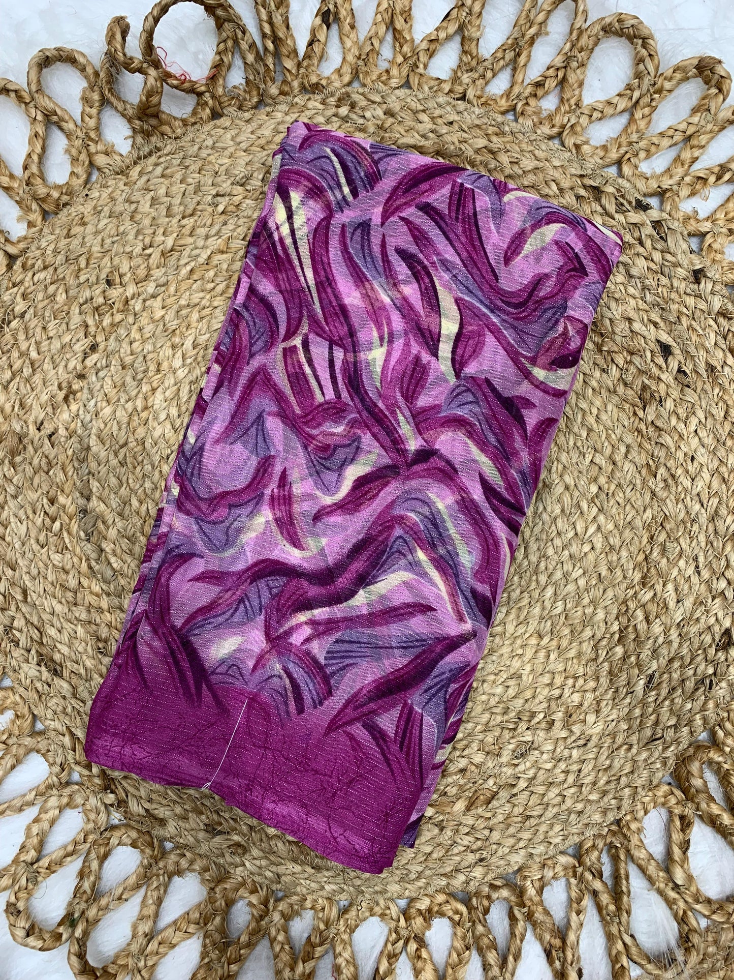 SV-PUZZLE ZOMATO SAREE WITH FLORAL DESIGN BORDER LESS