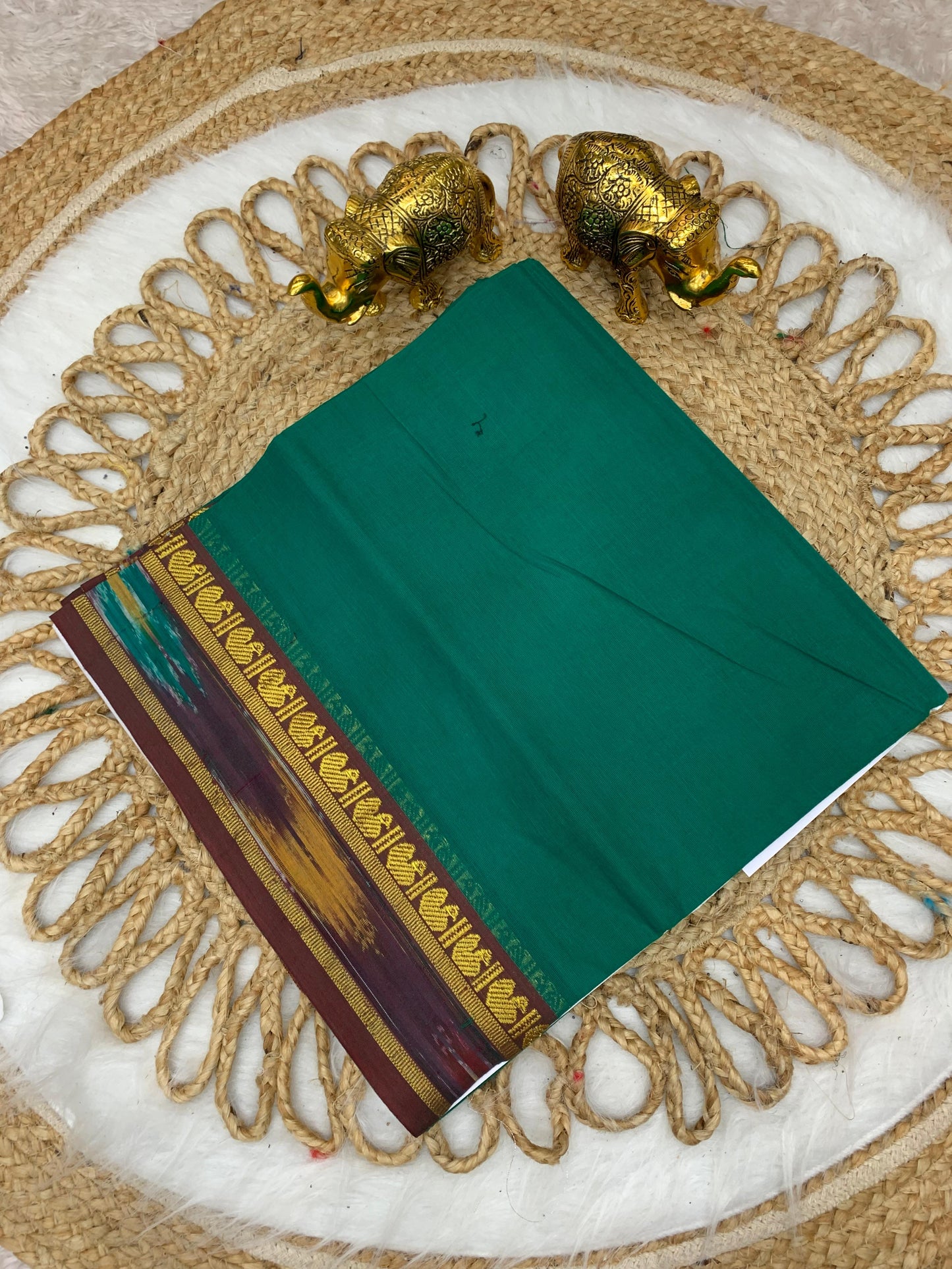 CT-SRIDEVI SOFT COTTON SAREE WITH BEAUTIFUL BORDER