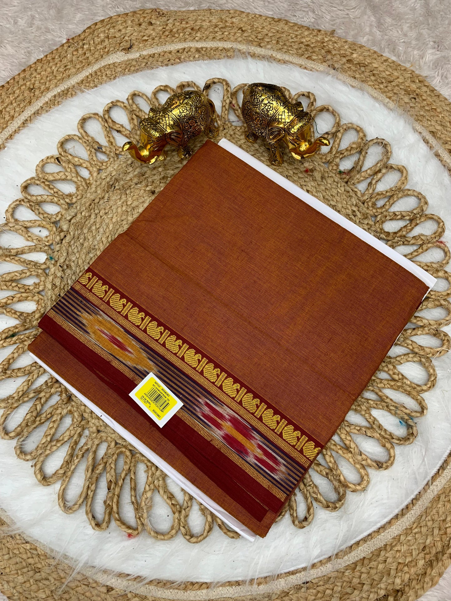 CT-SRIDEVI SOFT COTTON SAREE WITH BEAUTIFUL BORDER