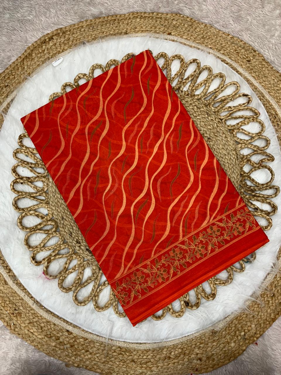 CT-VANDNA BEAUTY PURE SUTI COTTON SAREE WITH BEAUTIFUL PRINTS