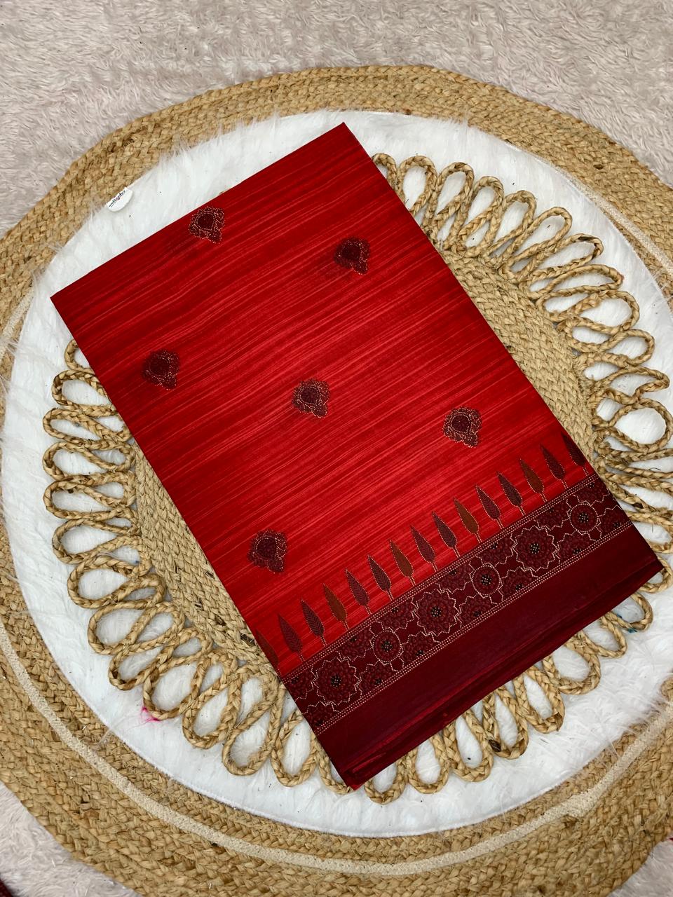 CT-NAKHRALI BHABHI PURE SUTI SAREE WITH BEAUTIFUL PRINTS