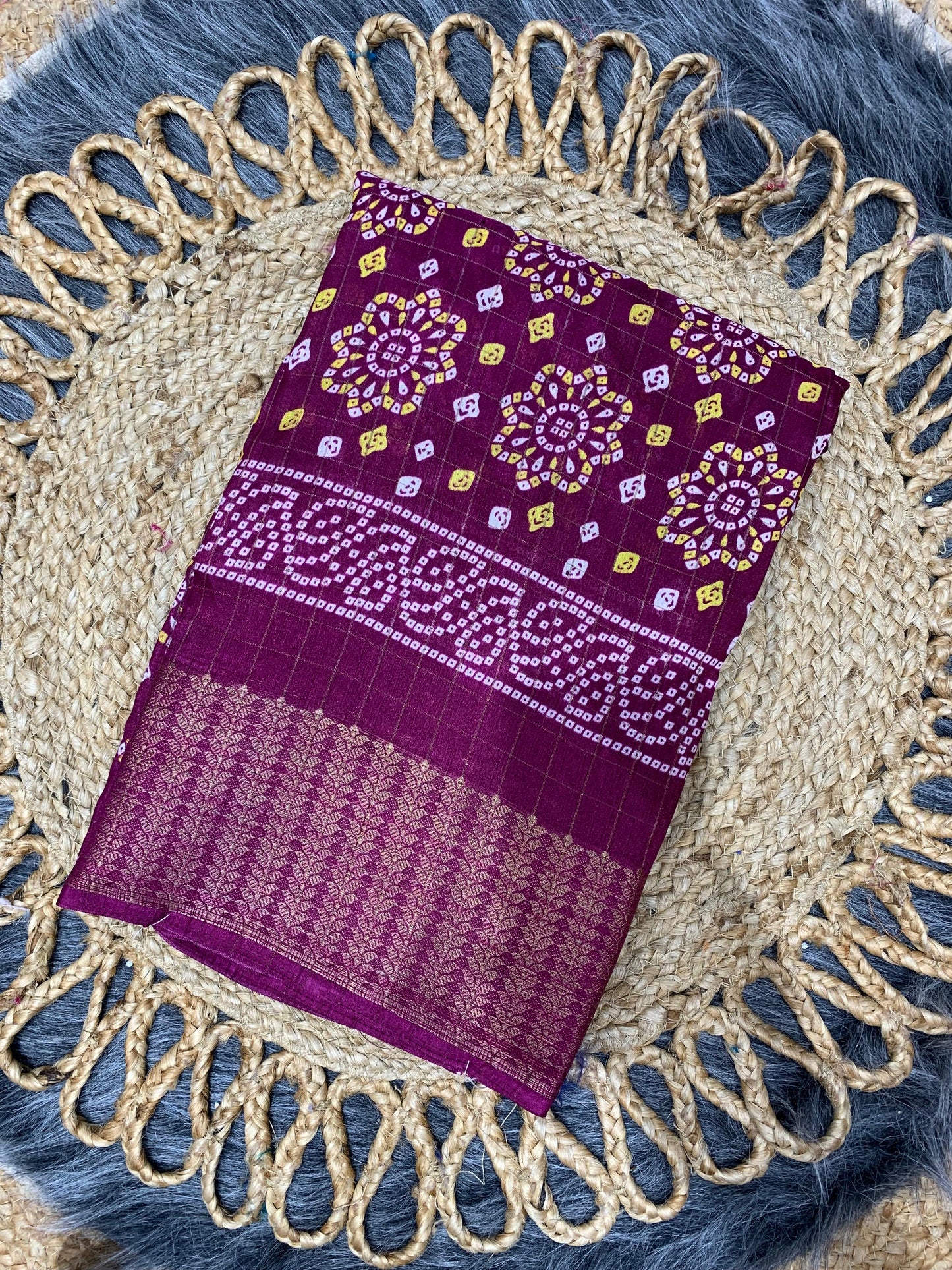 RK-7012 DOLA RIKO SAREE WITH BEAUTIFUL PRINT WITH JAREE LINING