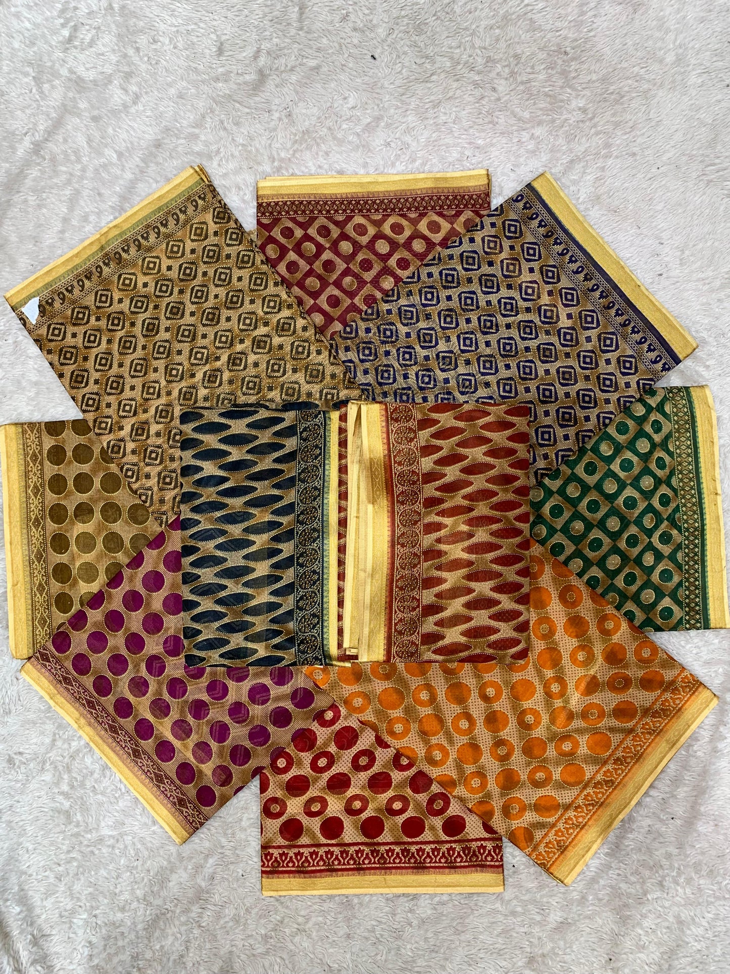 CT-MISS-INDIA-WITH-BP SUTI COTTON SAREE WITH BEAUTIFUL PRINT WITH CHIKKO COLOUR COMMON WITH BLOUSE PIECE