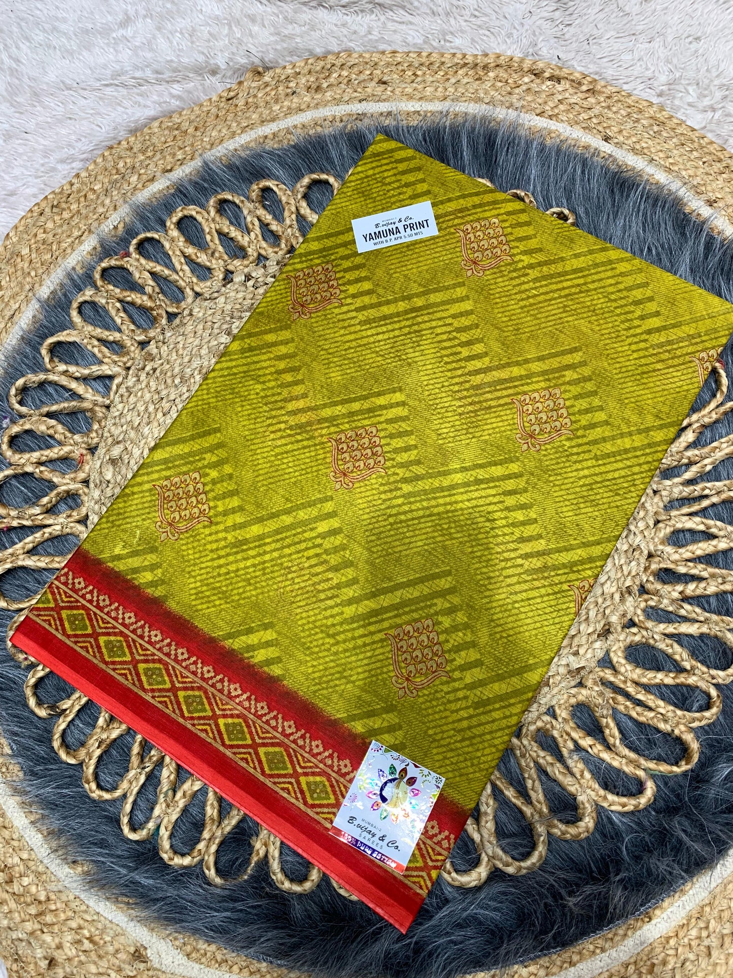 CT-YAMUNA PRINT-BP PURE SUTI COTTON SAREE WITH BEAUTIFUL FLOWER PRINT WITH BLOUSE PIECE