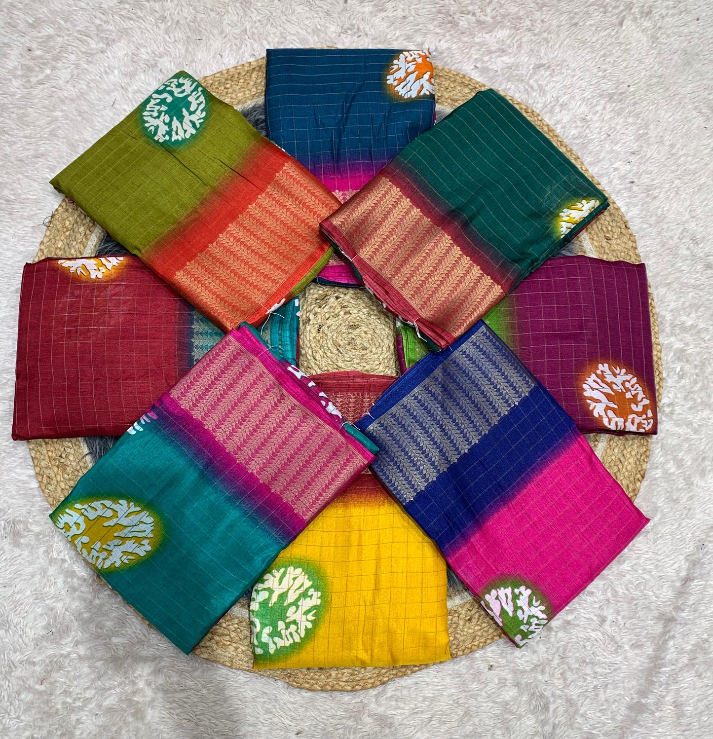 RK-7021 DOLA RIKO SAREE WITH BEAUTIFUL PRINT WITH JAREE LINING
