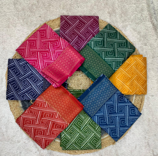 RK-7028 LINEN COTTON SAREE WITH BEAUTIFUL PRINT