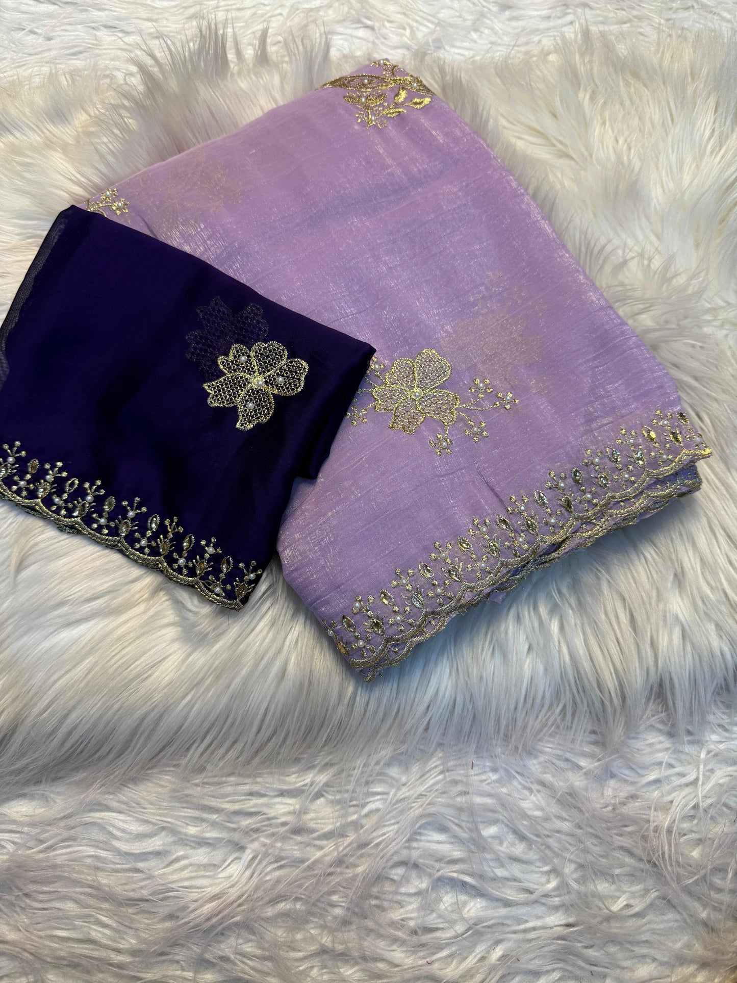 NN-2045 CRUNCHY silk with beautiful embroidery C-pallu work with full of elegance and moti work allover saree with Rangoli silk with blooming colours with heavy embroidary blouse