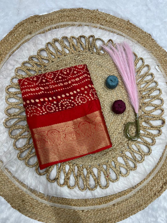 KAS-RAM-LAKHAN-6 FANCY PEACOCK PRINT SAREE WITH JACKQAURD BORDER