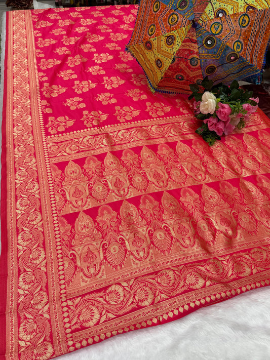 AJ-GAURAV CHAMPION SILK SAREE WITH BEAUTIFUL DESIGN WITH RICH PALLU AND BUTTA DESIGN