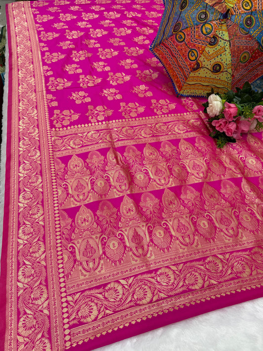 AJ-GAURAV CHAMPION SILK SAREE WITH BEAUTIFUL DESIGN WITH RICH PALLU AND BUTTA DESIGN