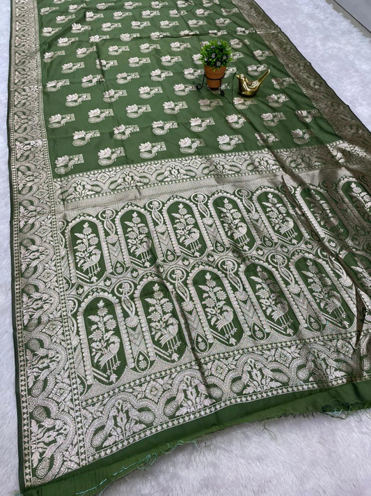 AJ-MARINA KOTA FABRIC SAREEE WITH BEAUTIFUL DESIGN WITH BEAUTIFUL PEACOCK DESIGN ON PALLU WITH ALL OVER ON SAREE WITH BLOUSE