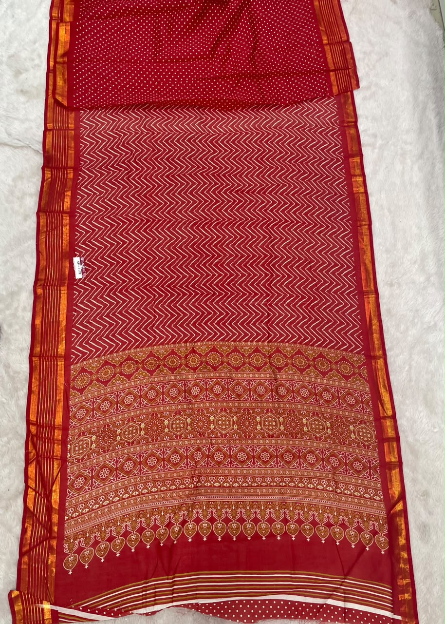 CP-7172 DOLA FABRIC SAREE WITH BEAUTIFUL DESIGN WITH BEAUTIFUL PALLU WITH BLOUSE