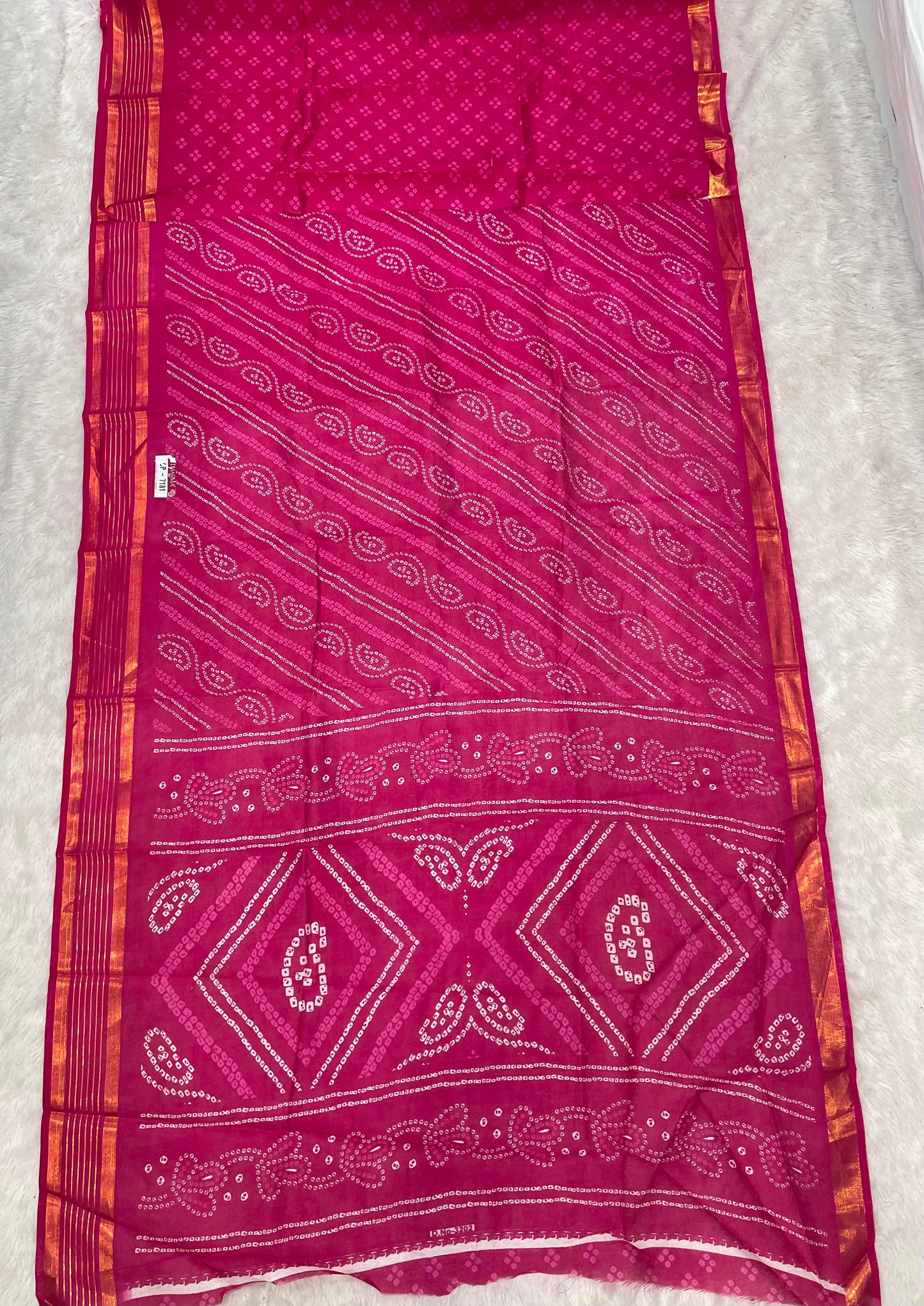 CP-7181 ZOMATO ZARI FABRIC SAREE WITH RICH PALLU DESIGN WITH BEAUTIFUL PRINT WITH BLOUSE