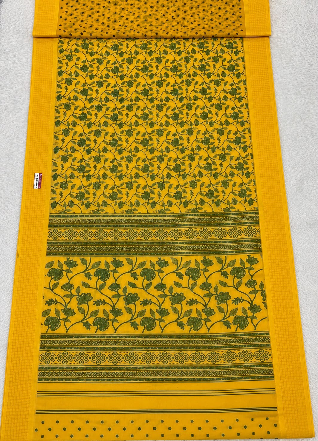 NT-BANARAS HEAVY GEORGETTE FABRIC SAREE WITH RICH PALLU DESIGN WITH BEAUTIFUL TURBO BORDER WITH FLORAL DESIGN WITH PADDING DISCHARGE WORK WITH BLOUSE