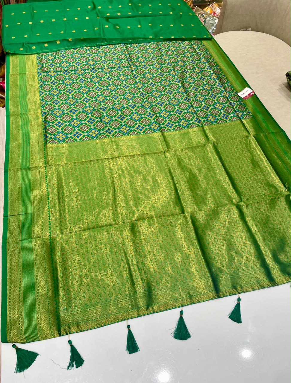 AJ-JANVI SOFT SILK FABRIC SAREE WITH BEAUTIFUL DESIGN WITH RICH PALLU DESIGN WITH HEAVY DESIGN ON BODY WITH BLOUSE