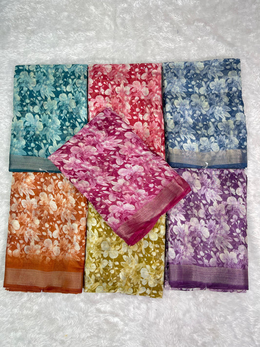 NF-1042 HEAVY LINEN COTTON WITH ALL OVER PRINT AND JARI HEAVY BRODER