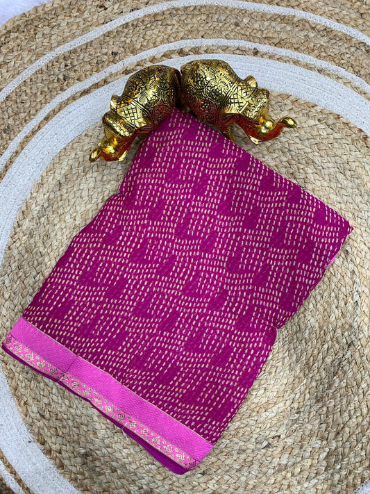 SV-CHINGARI Zomato Saree with beautiful Pattern with border