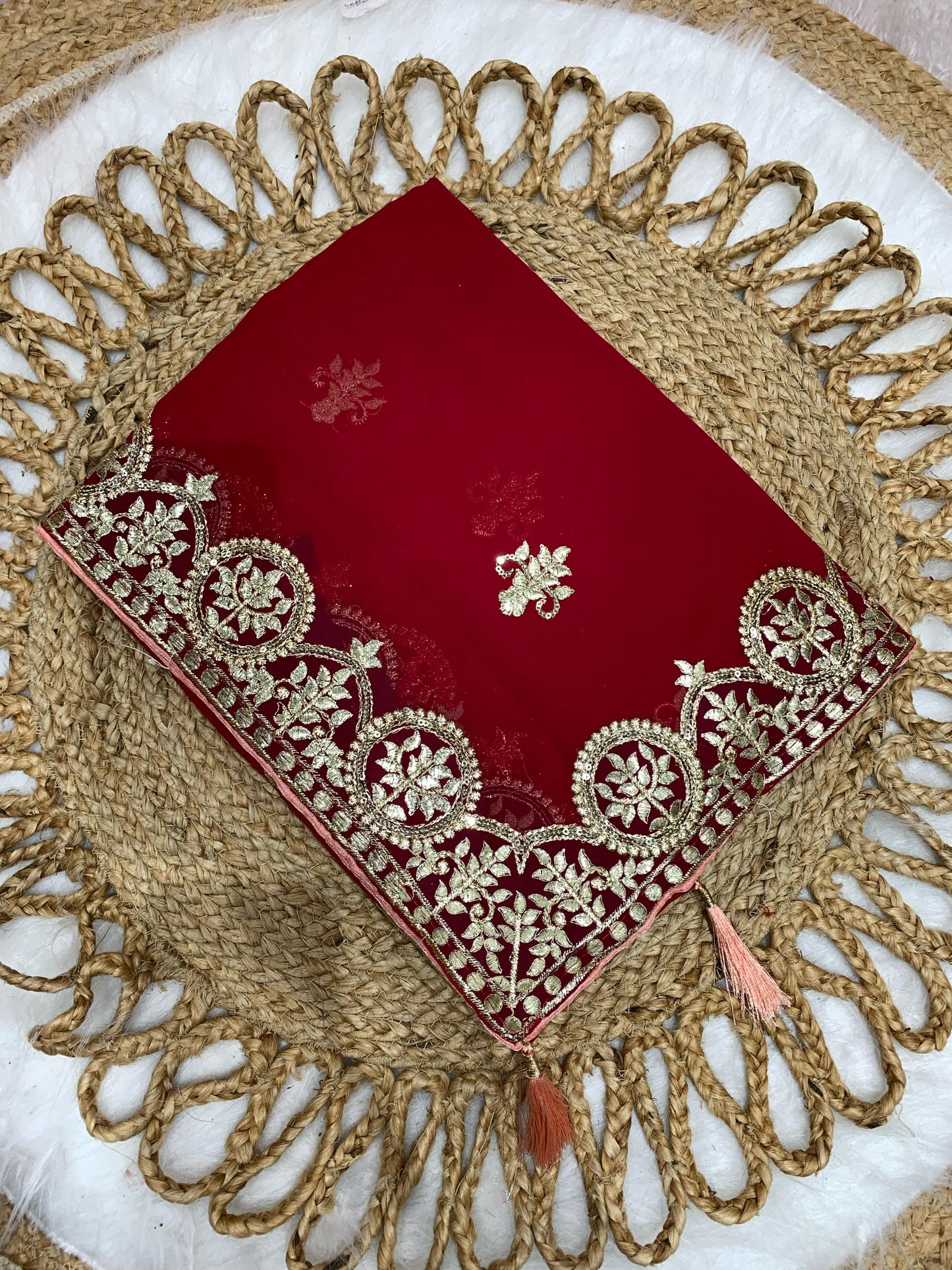 KAS-NEERJA BLOOMING SAREE WITH BEAUTIFUL PETHA WORK WITH TASSELS ATTACHED
