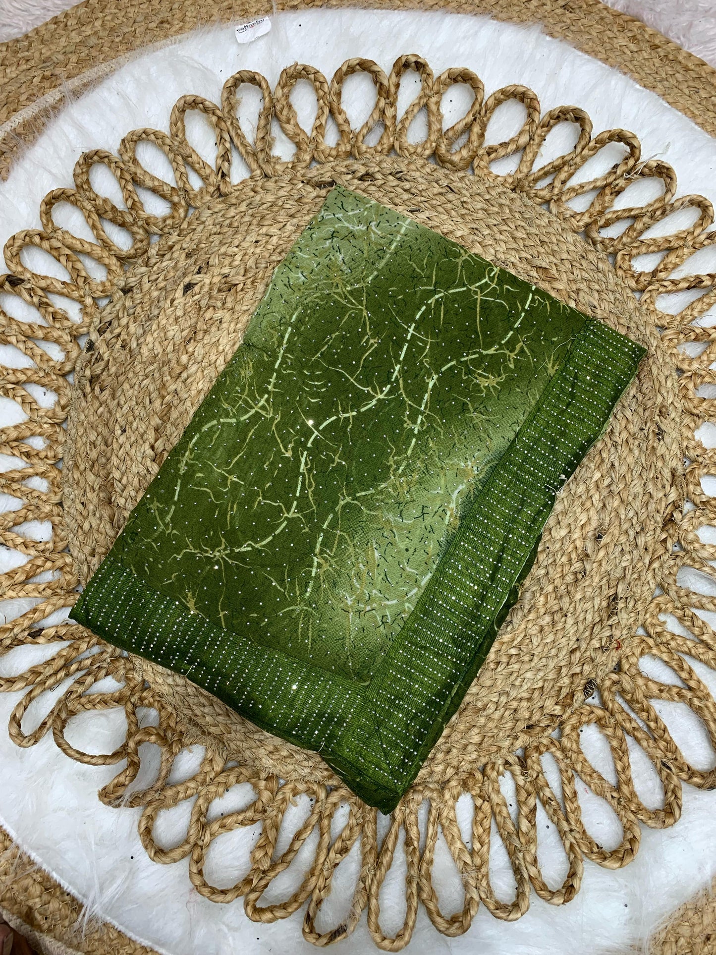 SV-7011 RENIYAL SAREE WITH SIROSKI WORK