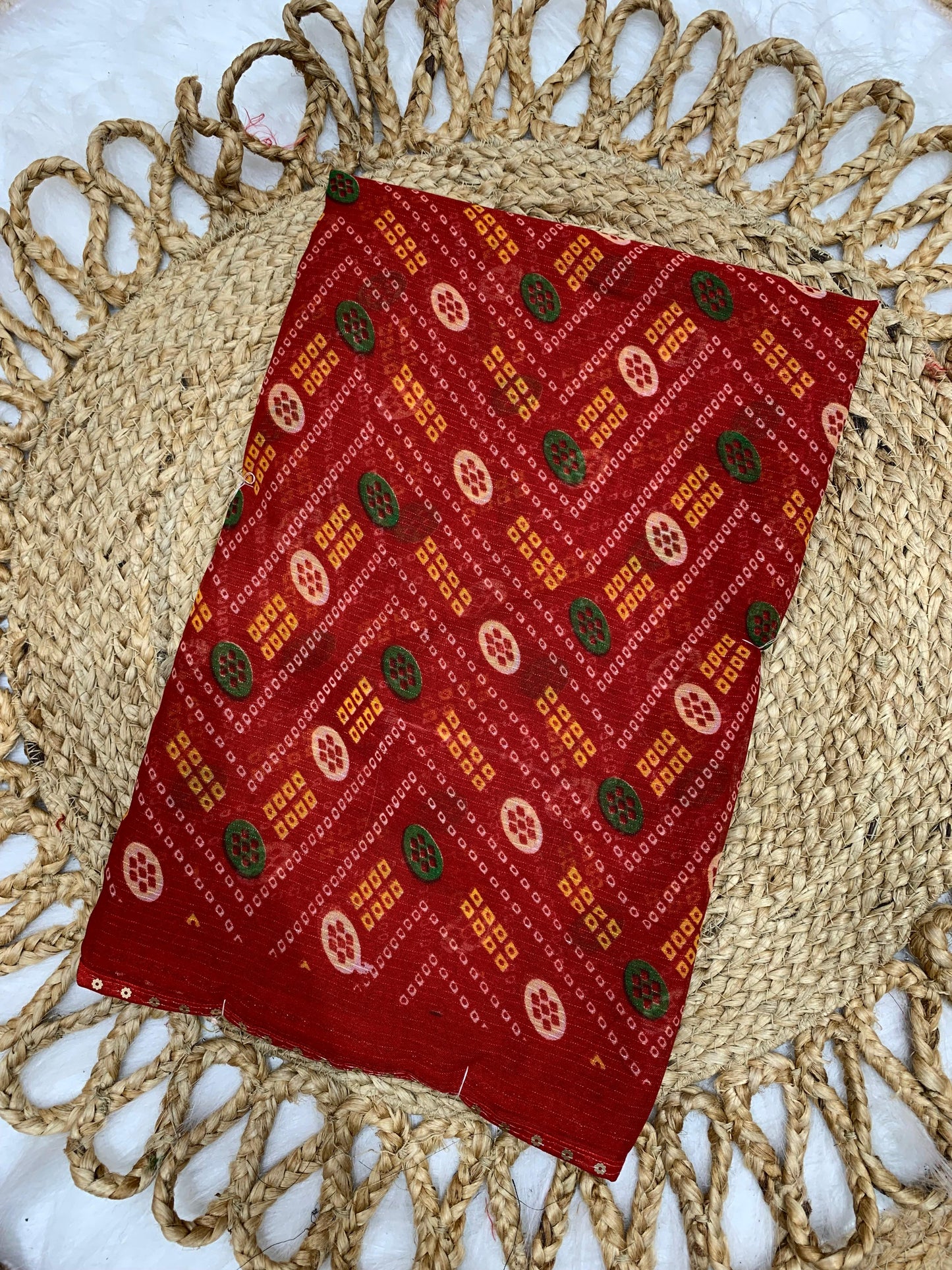 SV-BELLA ZOMATO SAREE WITH SEQUENCE LACE WITH BEAUTIFUL PRINT