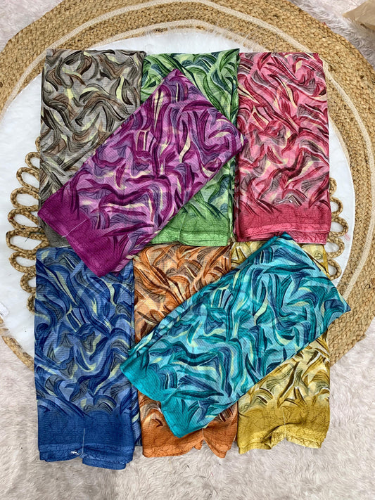 SV-PUZZLE ZOMATO SAREE WITH FLORAL DESIGN BORDER LESS