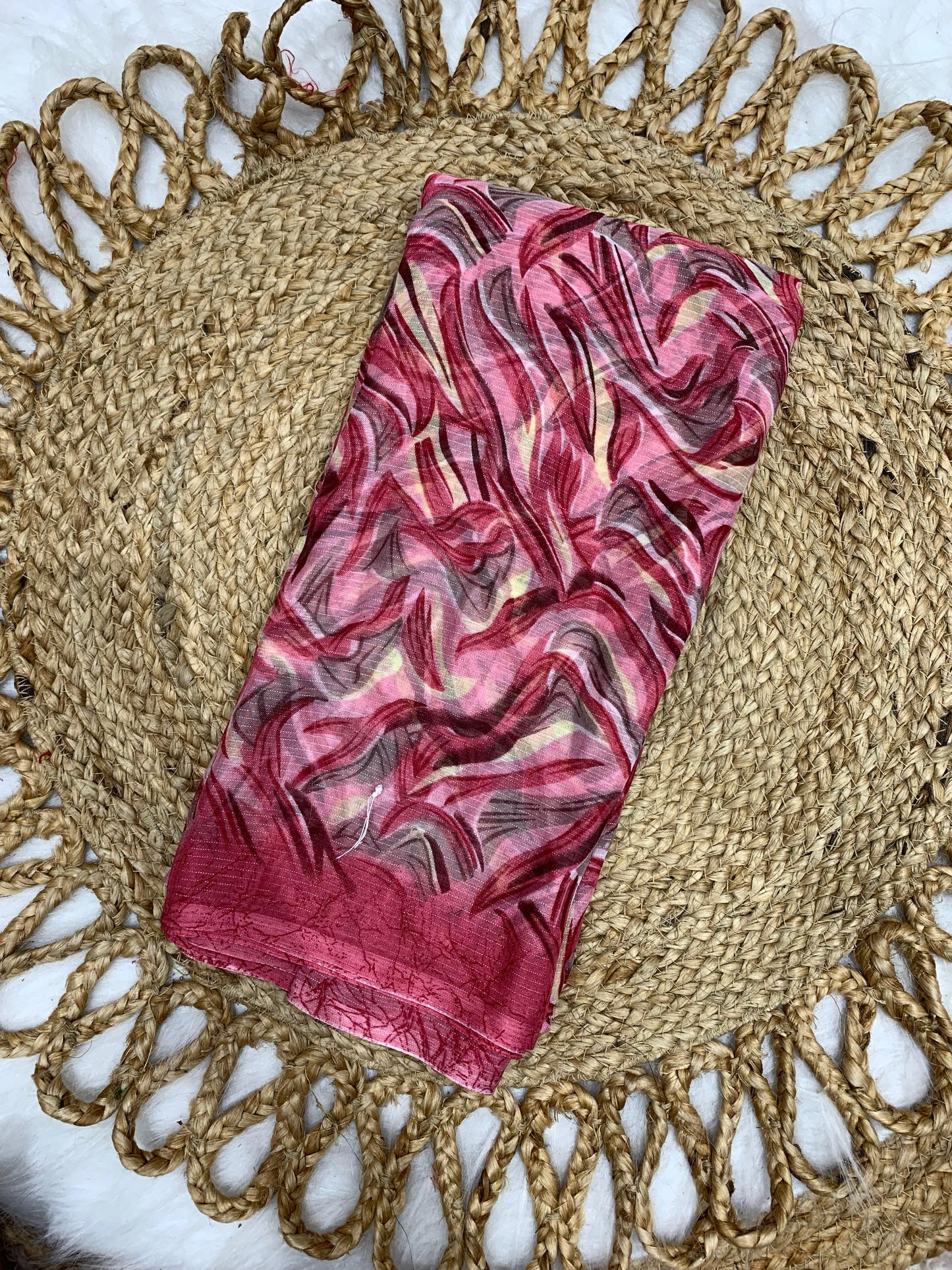 SV-PUZZLE ZOMATO SAREE WITH FLORAL DESIGN BORDER LESS