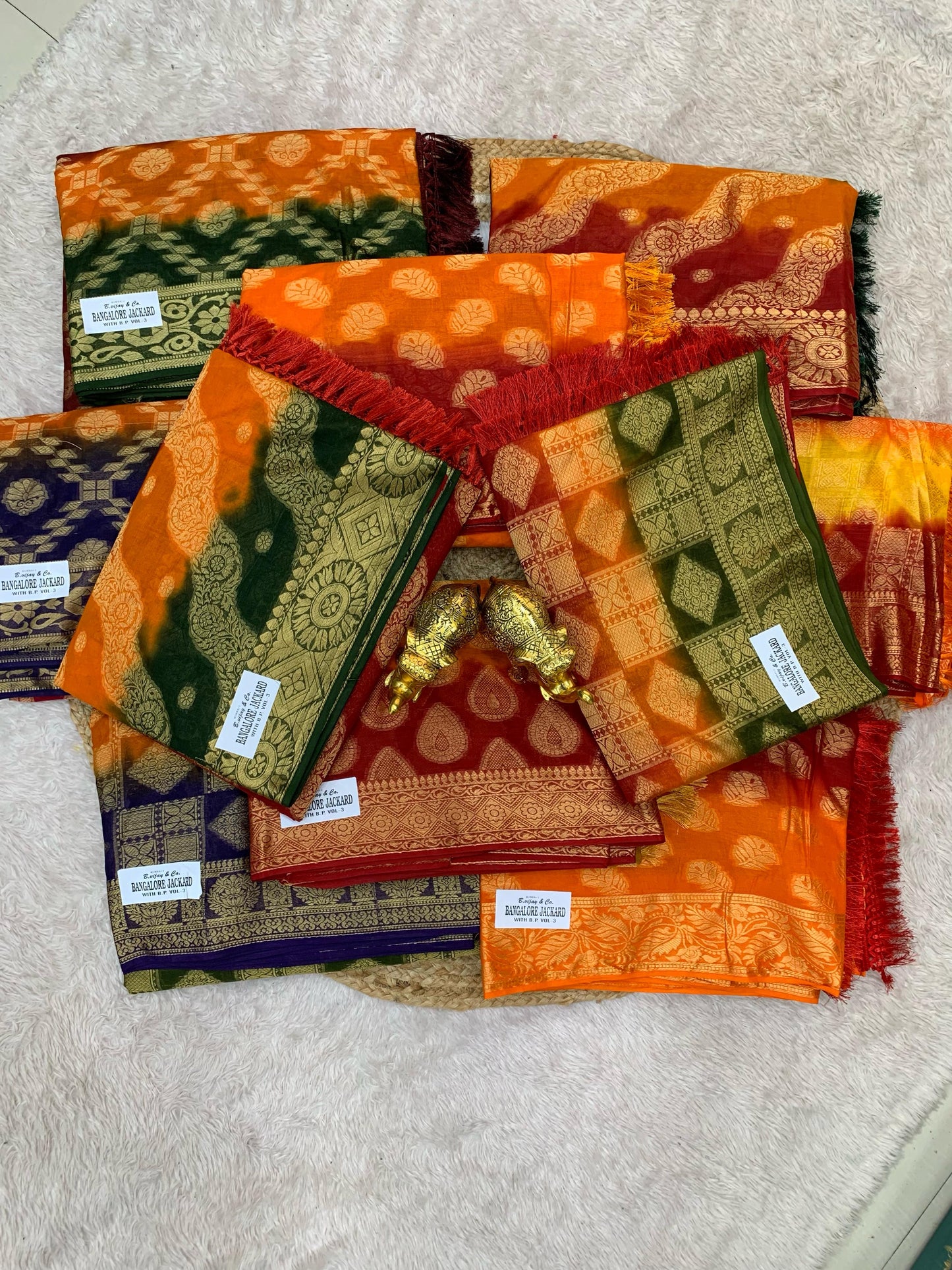 CT-BANGLORE PURE COTTON SAREE WITH BEAUTIFUL ALL DESIGNS