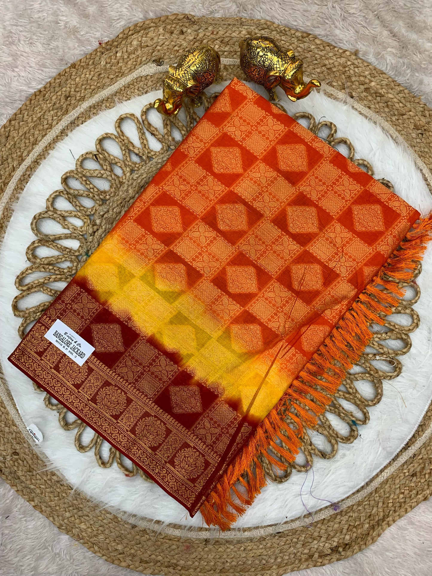 CT-BANGLORE PURE COTTON SAREE WITH BEAUTIFUL ALL DESIGNS