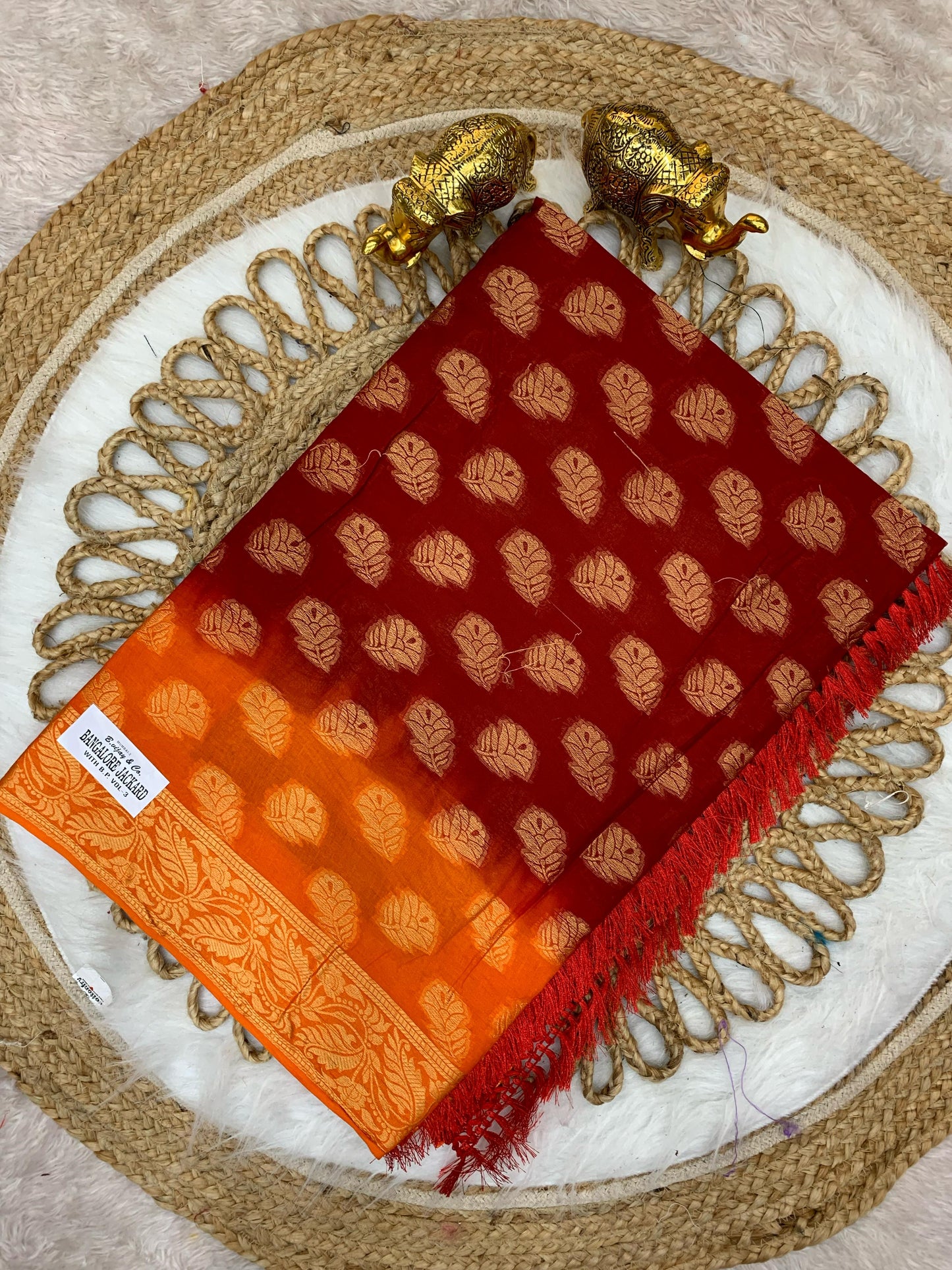 CT-BANGLORE PURE COTTON SAREE WITH BEAUTIFUL ALL DESIGNS