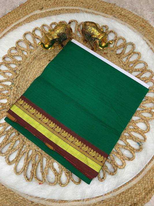 CT-SRIDEVI SOFT COTTON SAREE WITH BEAUTIFUL BORDER