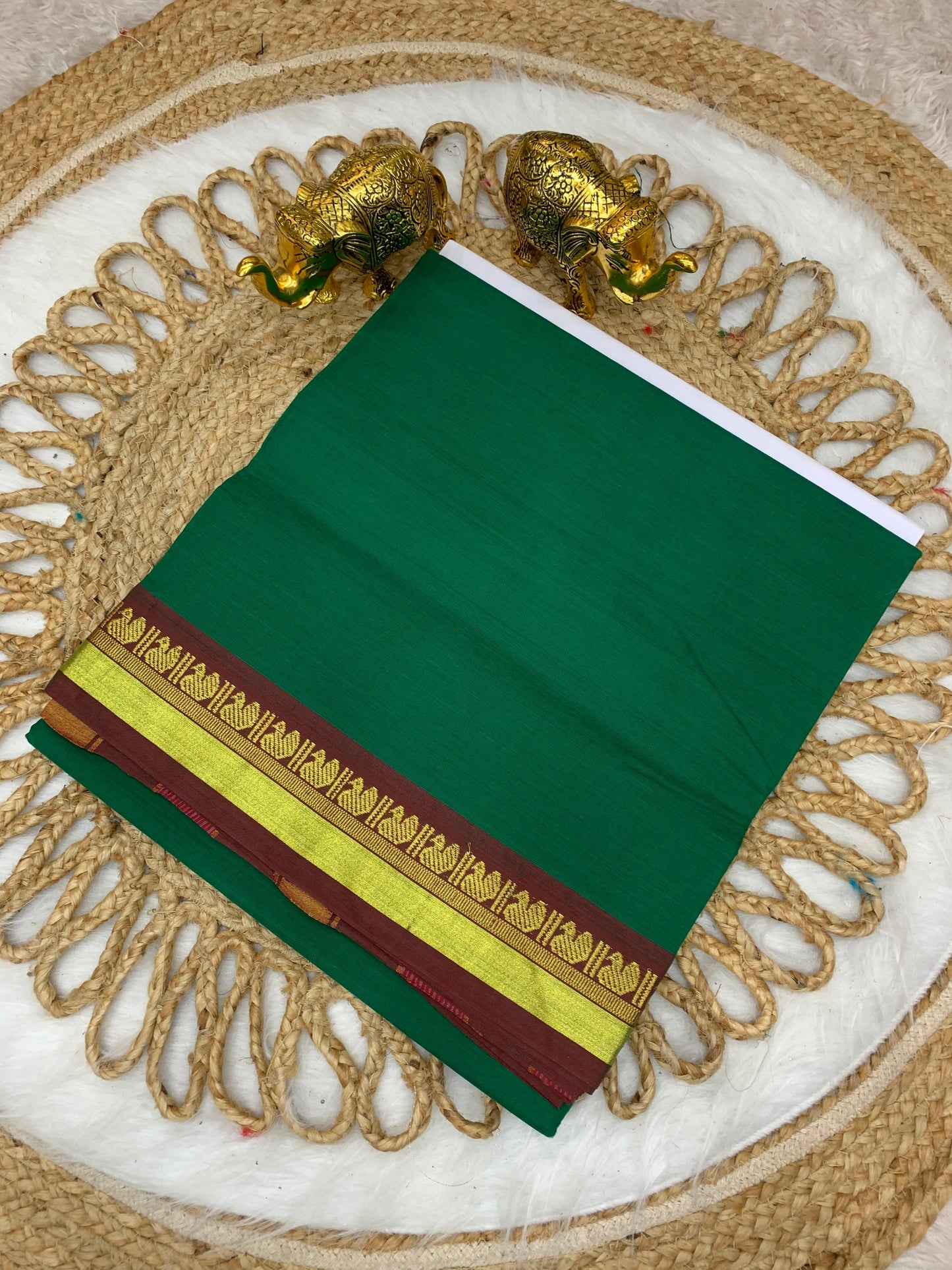 CT-SRIDEVI SOFT COTTON SAREE WITH BEAUTIFUL BORDER