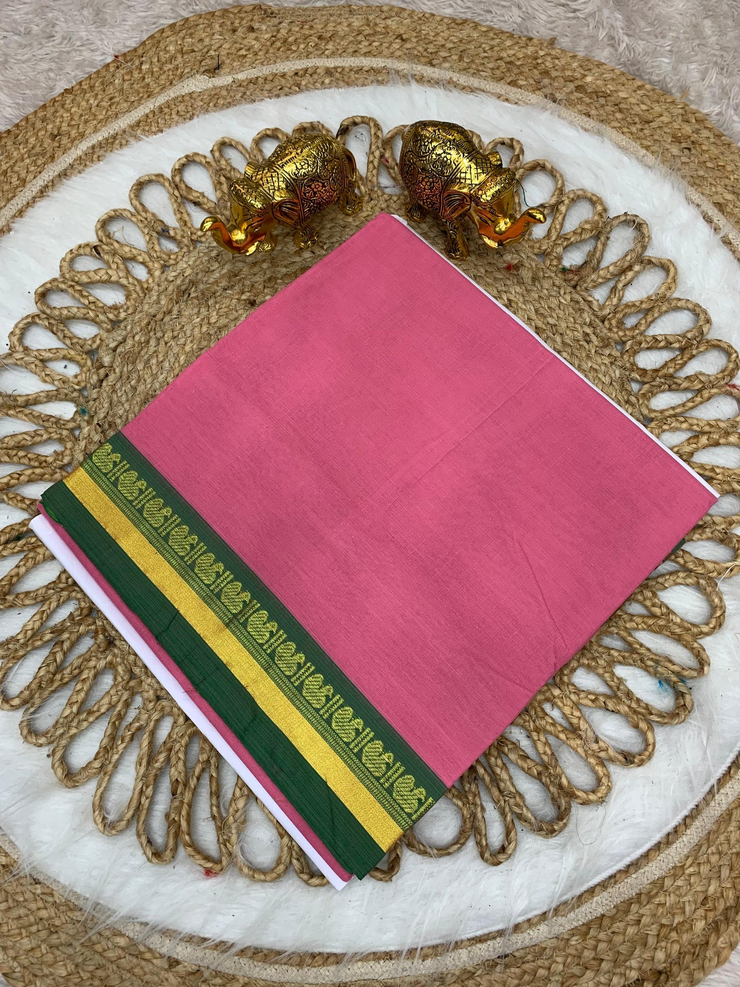 CT-SRIDEVI SOFT COTTON SAREE WITH BEAUTIFUL BORDER