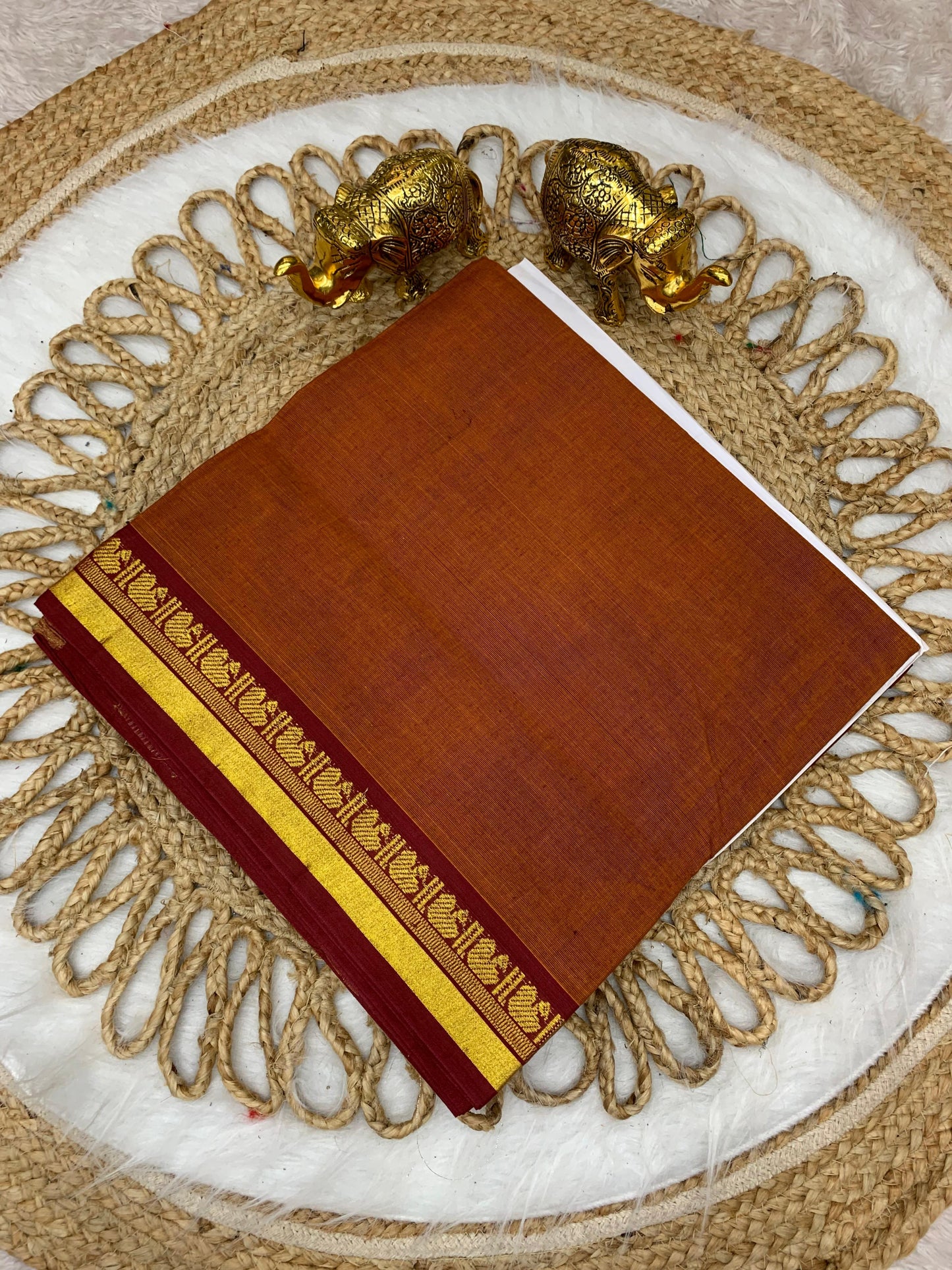 CT-SRIDEVI SOFT COTTON SAREE WITH BEAUTIFUL BORDER