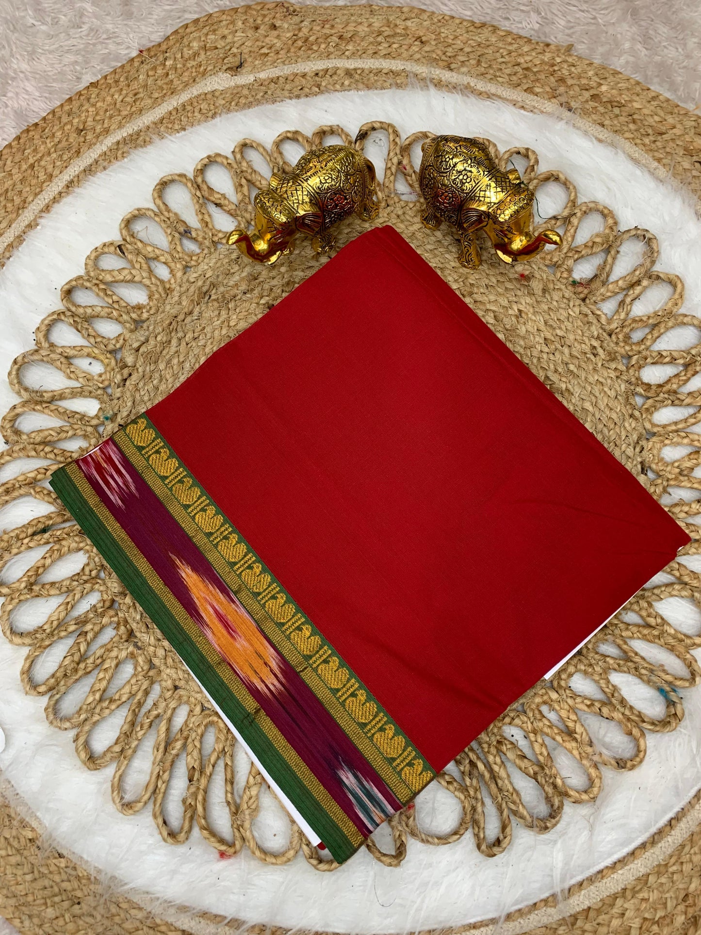 CT-SRIDEVI SOFT COTTON SAREE WITH BEAUTIFUL BORDER