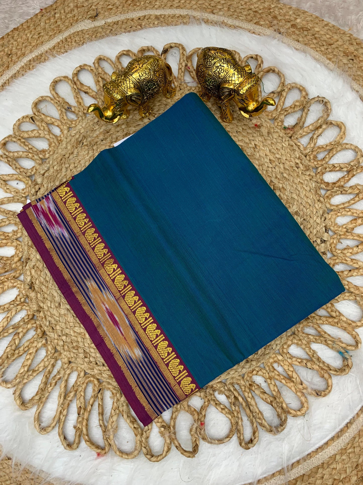 CT-SRIDEVI SOFT COTTON SAREE WITH BEAUTIFUL BORDER