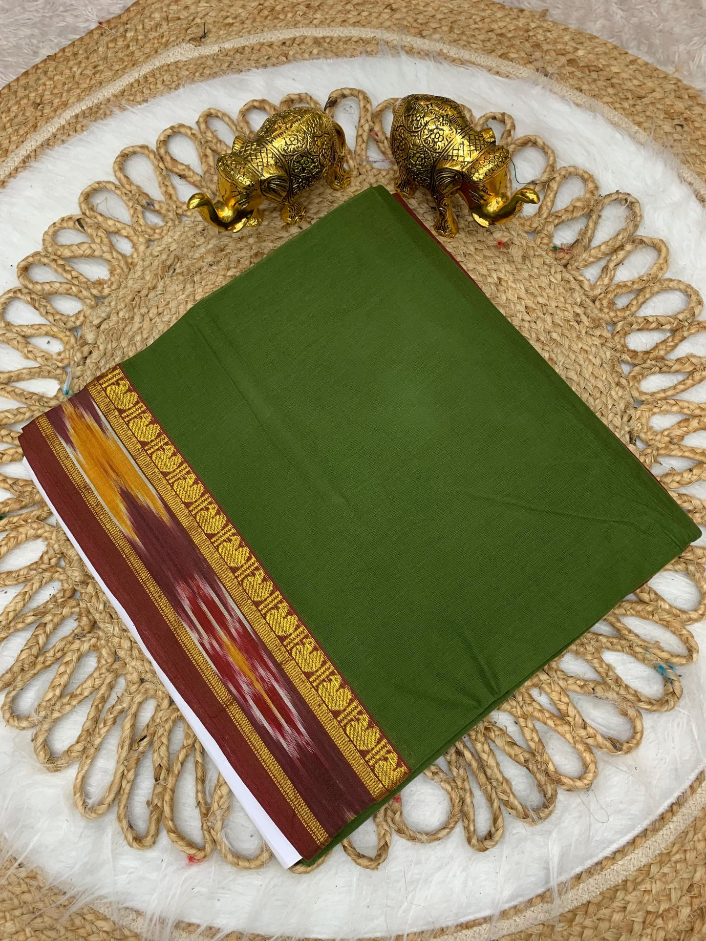 CT-SRIDEVI SOFT COTTON SAREE WITH BEAUTIFUL BORDER