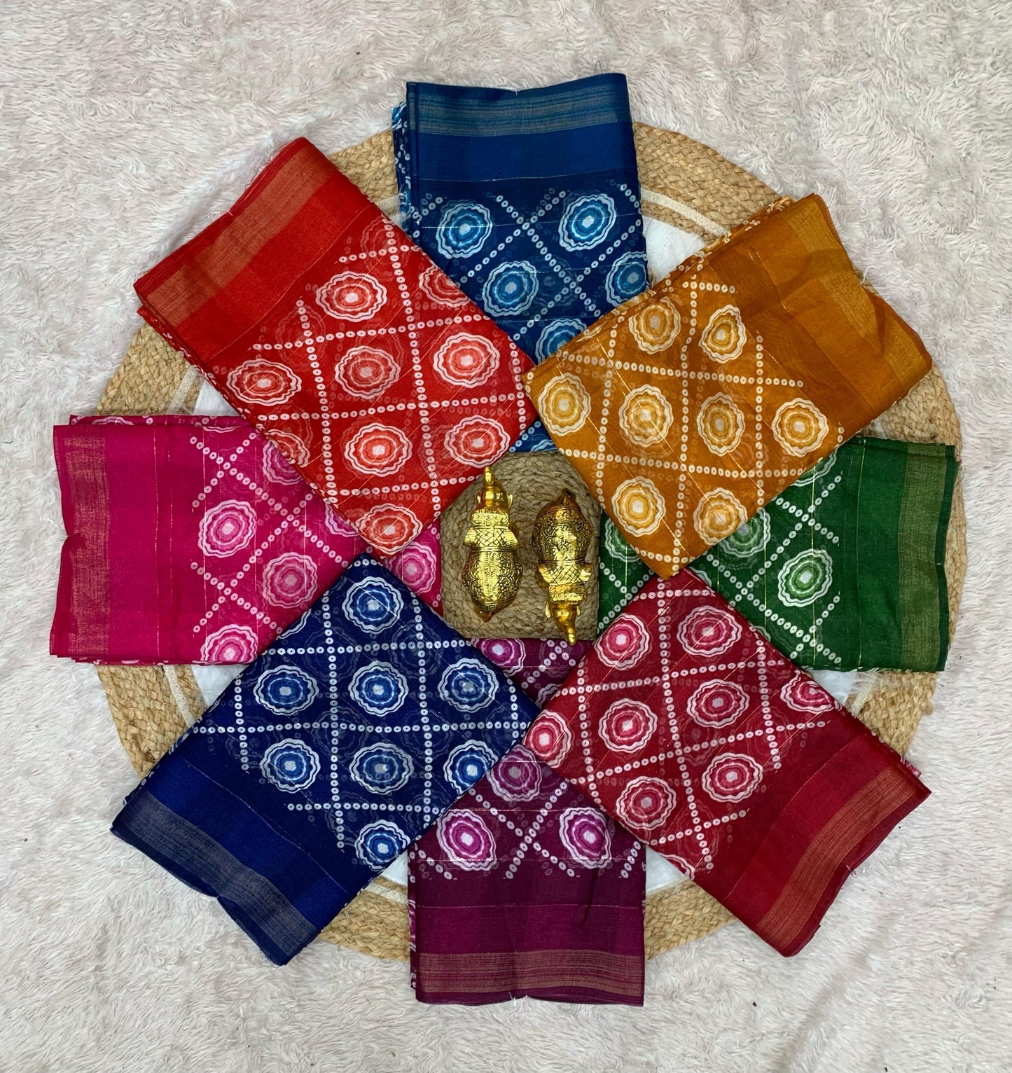 CP-7061 LINEN COTTON SAREE WITH BEAUTIFU PRINT