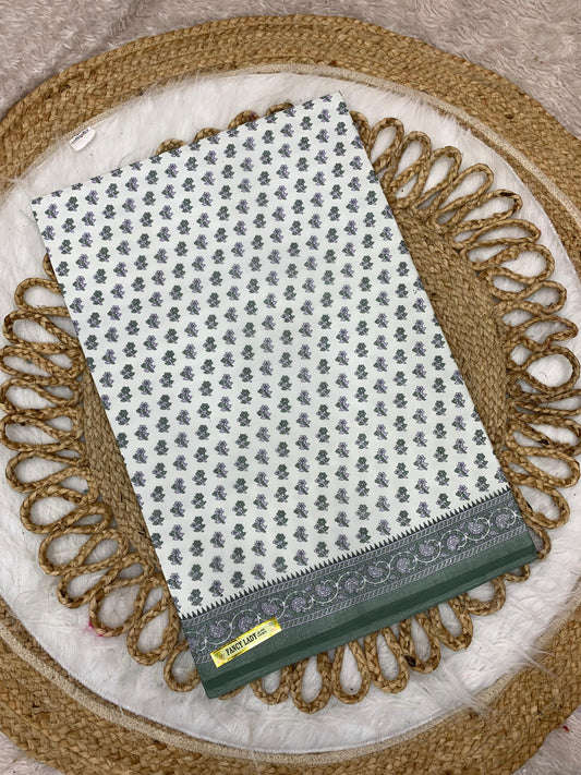 CT-FANCY-LADY SUTI COTTON SAREE WITH BEAUTIFUL PRINT ALL OVER