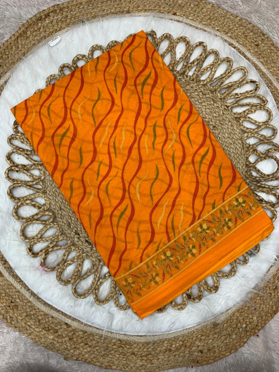 CT-VANDNA BEAUTY PURE SUTI COTTON SAREE WITH BEAUTIFUL PRINTS