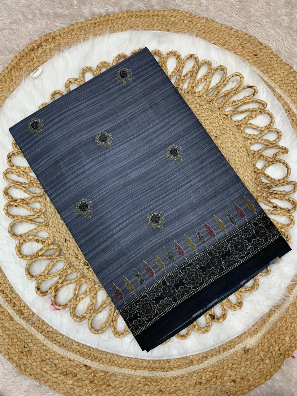 CT-NAKHRALI BHABHI PURE SUTI SAREE WITH BEAUTIFUL PRINTS