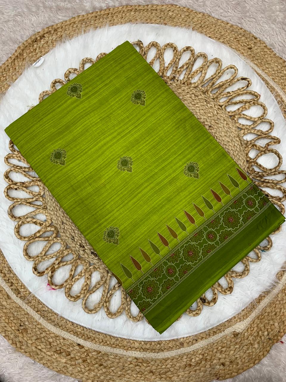 CT-NAKHRALI BHABHI PURE SUTI SAREE WITH BEAUTIFUL PRINTS