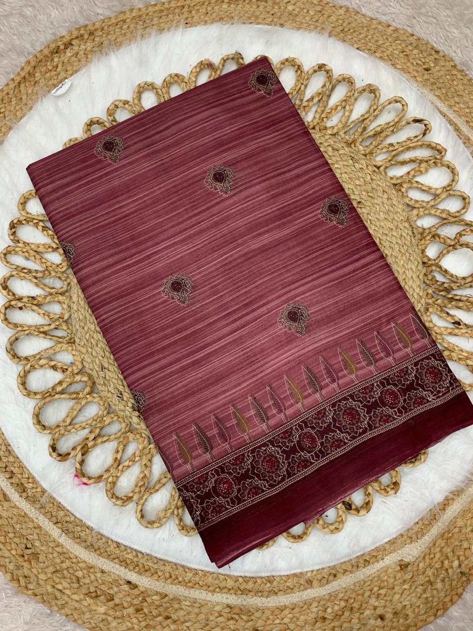 CT-NAKHRALI BHABHI PURE SUTI SAREE WITH BEAUTIFUL PRINTS
