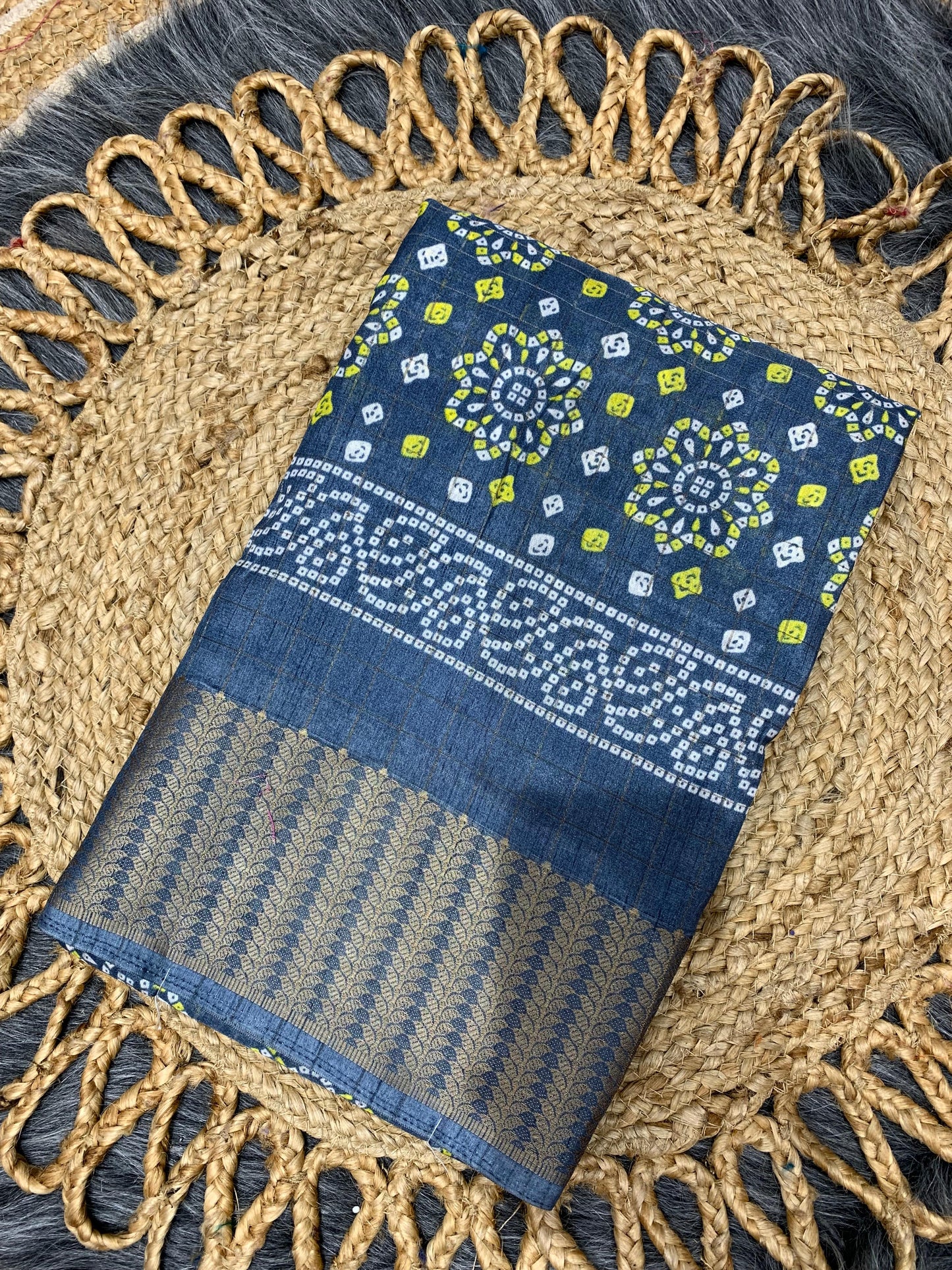 RK-7012 DOLA RIKO SAREE WITH BEAUTIFUL PRINT WITH JAREE LINING