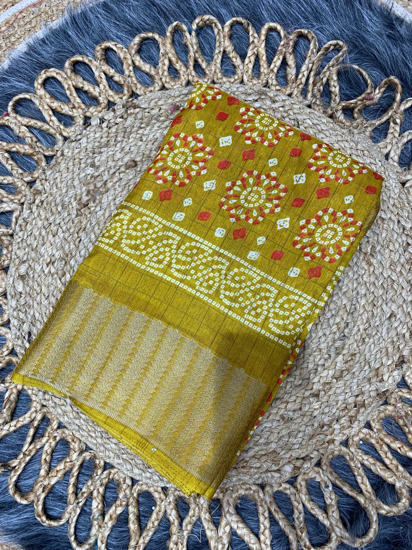 RK-7012 DOLA RIKO SAREE WITH BEAUTIFUL PRINT WITH JAREE LINING